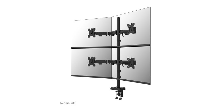 Neomounts DS60-600BL2-2 Soporte de monitor cuádruple 10-32"