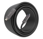 AISENS - Cable USB 3.1 Gen2 10Gbps AOC 4K@60Hz 3A 60W E-Marker, tipo USB-C/M-USB-C/M, Negro, 7.5m