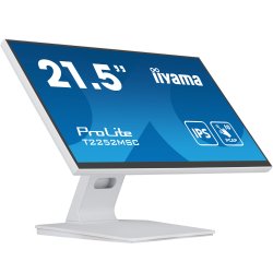 iiyama ProLite T2252MSC-W2 computer monitor 54,6 cm (21.5") 1920 x 1080 Pixels Full HD LCD Touchscreen Tafel Wit