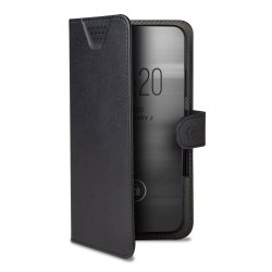 Celly Wally One XXXL mobile phone case 15.2 cm (6") Flip case Black