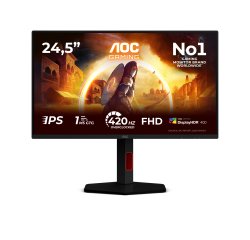 AOC G4 25G4KUR computer monitor 62.2 cm (24.5") 1920 x 1080 pixels Full HD LED Black, Red
