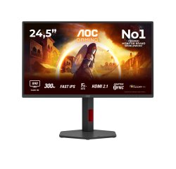 AOC G4 Q25G4SR écran plat de PC 62,2 cm (24.5") 2560 x 1440 pixels Quad HD LED Noir, Rouge