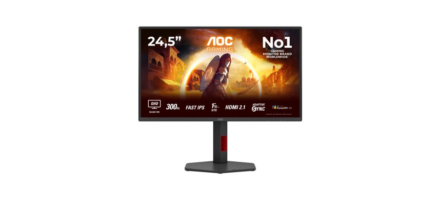 AOC G4 Q25G4SR pantalla para PC 62,2 cm (24.5") 2560 x 1440 Pixeles Quad HD LED Negro, Rojo