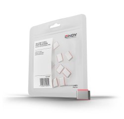 Lindy Bloqueurs de port USB C, Rose, 10 pièces