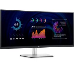 DELL P Series P3424WE computer monitor 86.7 cm (34.1") 3440 x 1440 pixels 4K Ultra HD LCD Black