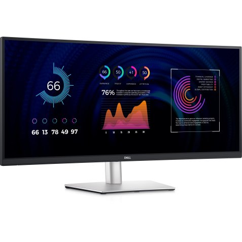 DELL P Series P3424WE computer monitor 86,7 cm (34.1") 3440 x 1440 Pixels 4K Ultra HD LCD Zwart