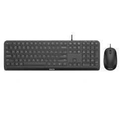 Philips 2000 series SPT6207B/34 keyboard Mouse included Home USB Black