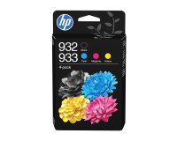 HP 932 zwarte/933 cyaan/magenta/gele originele inkt, 4-pack