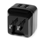 StarTech.com Caricatore da Parete a doppia porta x2 USB ad alta potenza ( 17W / 3.4 Amp ) con prese da viaggio (Internazionale)