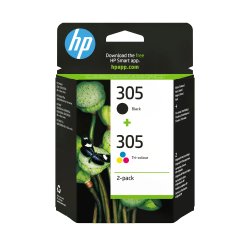 HP Pack de 2 cartouches d'encre authentiques 305 3 couleurs / noir