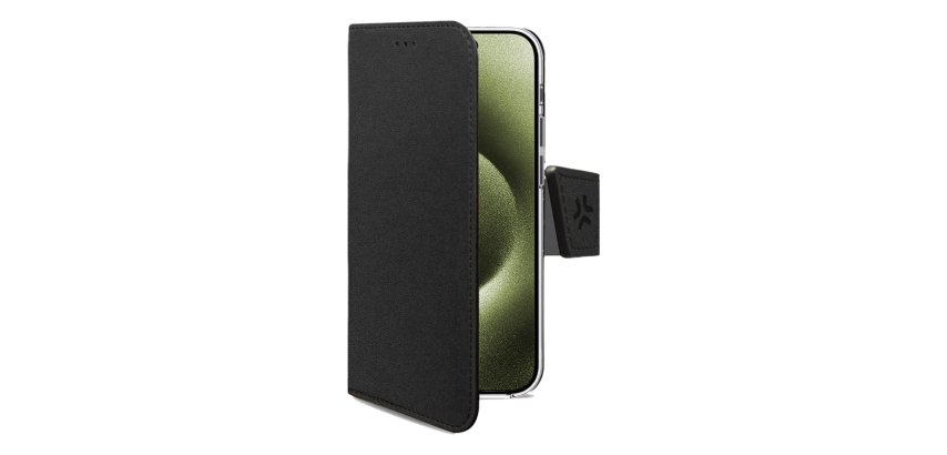 Celly WALLY1078 mobile phone case 15.5 cm (6.1") Wallet case Black