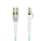 StarTech.com Câble Fibre Optique Commutable OM4 LC à LC (UPC) de 5m, Multimode 50/125µm, Câble Fibre Optique de 5m Multimode, Réseaux 100G, Faible Perte d'Insertion, LSZH, Commutation de Polarité Sans Outil