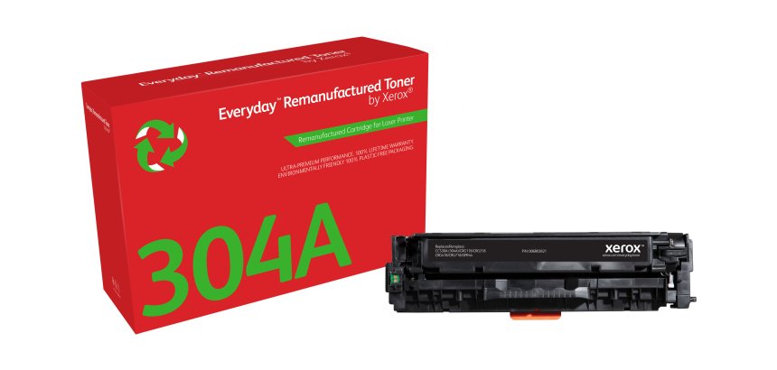 Everyday™ Black Remanufactured Toner by Xerox compatible with HP 304A (CC530A), Standard capacity