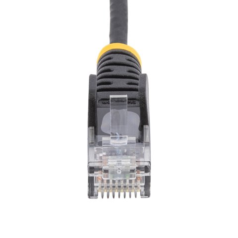 Cable de red Ethernet RJ45 Cat6 de 3m - Delgado - con Conectores RJ45 sin Enganches - Negro