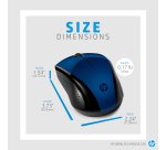 HP Wireless Mouse 220 (Lumiere Blue)