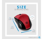 HP Wireless Mouse 220 (Sunset Red)