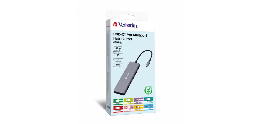 Verbatim CMH-13 USB Type-C 10000 Mbit/s Argent