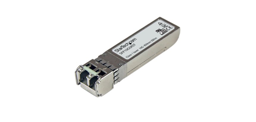 StarTech.com Módulo SFP+ Compatible con Cisco SFP-10G-SR - 10GBASE-SR - Fibra multimodo de 10GbE - SFP+ Ethernet Gigabit 10Gb - LC - 300m - 850nm - Cisco Firepower, ASR9000, C9300 DDM