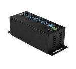 StarTech.com Hub USB 3.0 à 7 ports avec adaptateur d'alimentation - Concentrateur USB-A industriel en métal avec protection contre les décharges électrostatiques et les surtensions de 350 W - Montable sur Din/Mur/Bureau - Hub USB 3.2 Gen 1 (5Gbps) haut dé