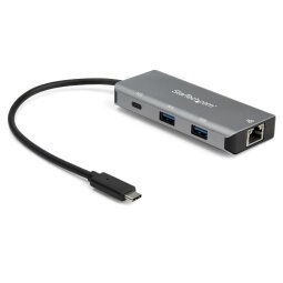 Hub Ladrón USB C con Puerto de Red Ethernet Gigabit RJ45 GbE 