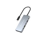 Conceptronic DONN22G replicatore di porte e docking station per laptop Cablato USB 3.2 Gen 2 (3.1 Gen 2) Type-C Grigio