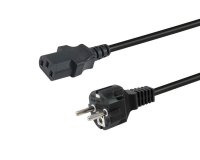 Equip 112111 power cable Black 3 m CEE7/7 IEC C13