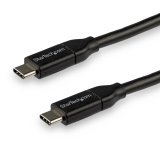 StarTech.com Câble de Charge Rapide USB-C de 3m, Charge et Synchronisation, 100W (5A) PD, USB 2.0, Certifié USB-IF - Cordon de Charge USB C