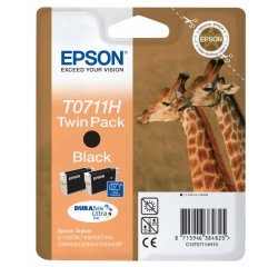 Epson Giraffe Confezione doppia Nero T0711H Inchiostri DURABrite Ultra