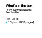HP 131A Cyan Original LaserJet Toner Cartridge