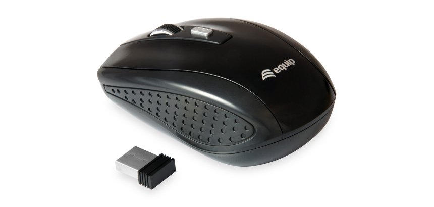 Equip 245104 mouse Travel Ambidextrous RF Wireless Optical 1600 DPI