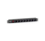 Equip 333283 unità di distribuzione dell'energia (PDU) 8 presa(e) AC 1U Nero
