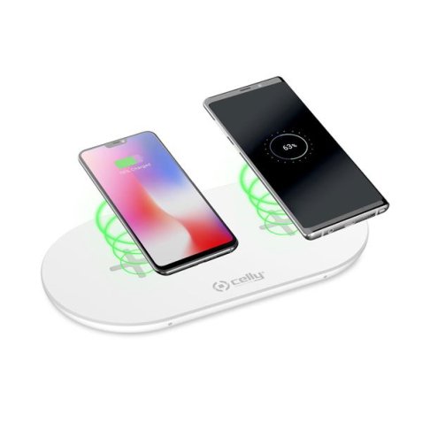 Celly WL2FASTPADWH Caricabatterie per dispositivi mobili Smartphone Bianco AC Interno