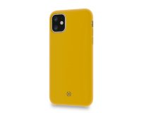 Celly LEAF mobile phone case 15.5 cm (6.1") Cover Yellow