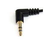StarTech.com Câble audio stéréo Mini-Jack 3,5mm slim coudé à angle droit de 1,8 m - M/M