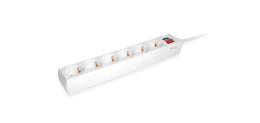 Equip 245552 base múltiple 1,5 m 6 salidas AC Interior Blanco