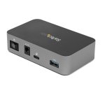 StarTech.com Hub USB-C à 4 ports - USB 3.2 Gen 2 (10Gbps) - 3 ports USB-A et 1 port USB-C - Adaptateur d'Alimentation inclu