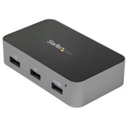 StarTech.com 4 Port USB C Hub me Voedingsadapter - USB 3.2 Gen 2 (10Gbps) - USB Type C naar 4x USB-A - Gevoede Desktop USB Hub met Fast Charging Port (BC 1.2) - Monteerbaar