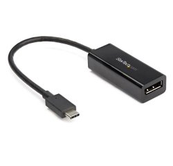StarTech.com USB C to DisplayPort Adapter - 8K/5K/4K USB Type C to DP 1.4 Alt Mode Video Converter - HBR3/DSC/HDR - 8K 60Hz Thunderbolt 3 Compatible DisplayPort Monitor Display Adapter