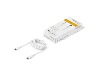 Cable USB-C a Lightning resistente de 2 m de StarTech.com, color blanco