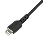StarTech.com Cavo durevole da USB-C a Lightning da 2m nero - Cavo di alimentazione/sincronizzazione in Fibra aramidica robusta per impieghi intensivi da USB tipo C a Lightening - Certificato Apple MFi per iPad/iPhone 12