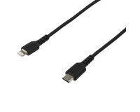 StarTech.com 2m strapazierfähiges schwarzes USB-C auf Lightning-Kabel - Hochbelastbare, robuste Aramidfaser - USB Typ-C auf Lightningkabel - Lade-/Synchronisationskabel - Apple MFi-zertifiziert iPad/iPhone 12