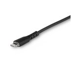 StarTech.com Câble USB-C vers Lightning Noir Robuste 1m - Câble de Charge/Synchronistation USB Type C vers Lightning Fibre Aramide - iPad/iPhone 12 Certifié Apple MFi