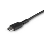 StarTech.com Câble USB-C vers Lightning Noir Robuste 1m - Câble de Charge/Synchronistation USB Type C vers Lightning Fibre Aramide - iPad/iPhone 12 Certifié Apple MFi