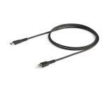 StarTech.com Câble USB-C vers Lightning Noir Robuste 1m - Câble de Charge/Synchronistation USB Type C vers Lightning Fibre Aramide - iPad/iPhone 12 Certifié Apple MFi