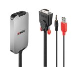 Lindy 38296 adaptador de cable de vídeo Negro, Blanco