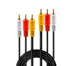 Lindy 35695 câble audio 10 m 3 x RCA Multicolore