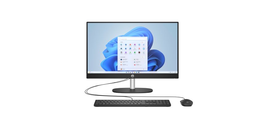 HP 24-cr0060nb AMD Ryzen™ 5 7520U 60,5 cm (23.8") 1920 x 1080 Pixels Alles-in-één-pc 16 GB LPDDR5-SDRAM 512 GB SSD Windows 11 Home Wi-Fi 6 (802.11ax) Zwart