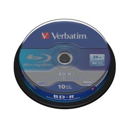Verbatim BD-R SL 25GB 6 x 10 Pack Spindle 25 Go 10 pièce(s)