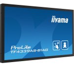 iiyama TF4339AS-B1AG écran plat de PC 108 cm (42.5") 3840 x 2160 pixels 4K Ultra HD LED Écran tactile Noir