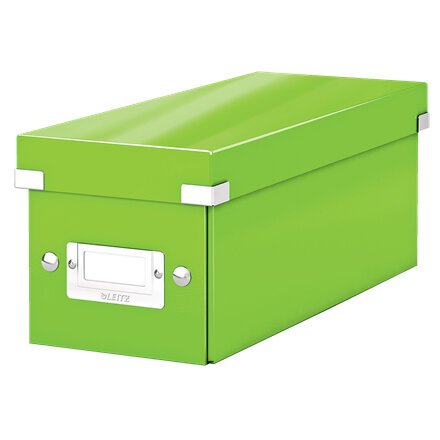 Boîte de rangement CD Click&Store Office. Contenance de 30 CD standard ou 60 slim. Coloris vert